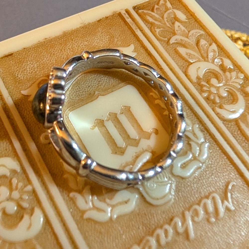 Irish SOLVAR Connemara Sterling Claddagh Ring 💚 ON HOLD FOR LORI 💚🍀🍁🍀💚 - Picture 3 of 7
